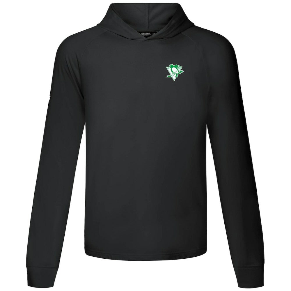 Pittsburgh Penguins Levelwear St. Patrick's Day Dimension Hoodie - Black - NHL 203844452