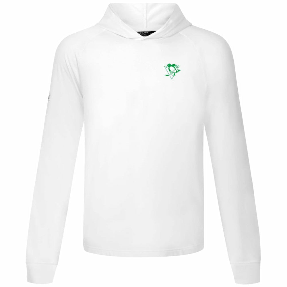 Pittsburgh Penguins Levelwear St. Patrick's Day Dimension Hoodie - White - NHL 203844454