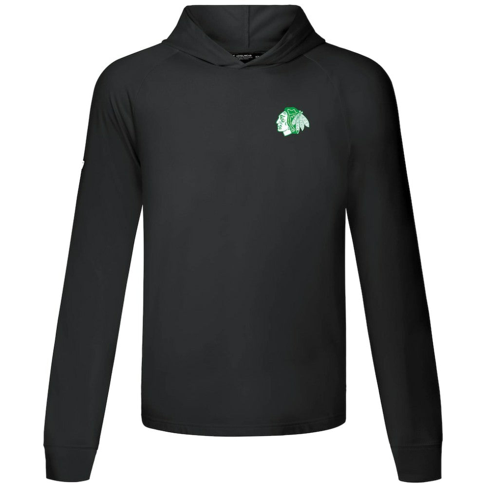 Chicago Blackhawks Levelwear St. Patrick's Day Dimension Hoodie - Black - NHL 203844456