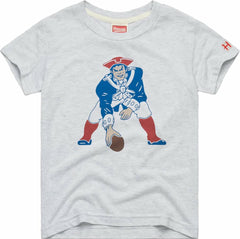 New England Patriots Homage Youth 1979 Tri-Blend T-Shirt Ash