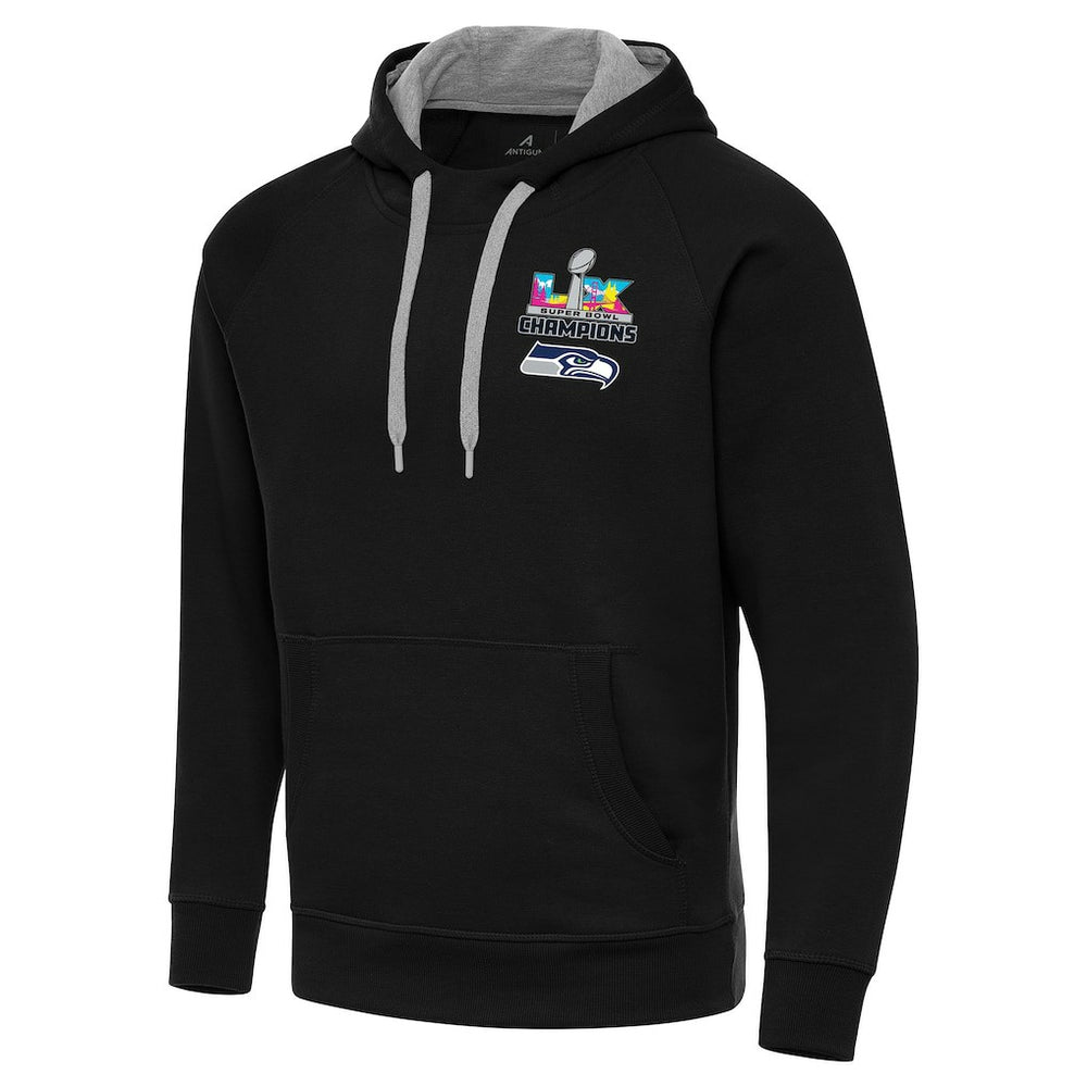 Seattle Seahawks Antigua Super Bowl LX Champions Victory Hoodie Black
