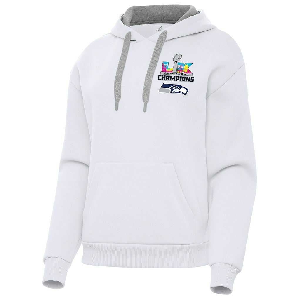Seattle Seahawks Antigua Women's Super Bowl LX Champions Victory Hoodie White