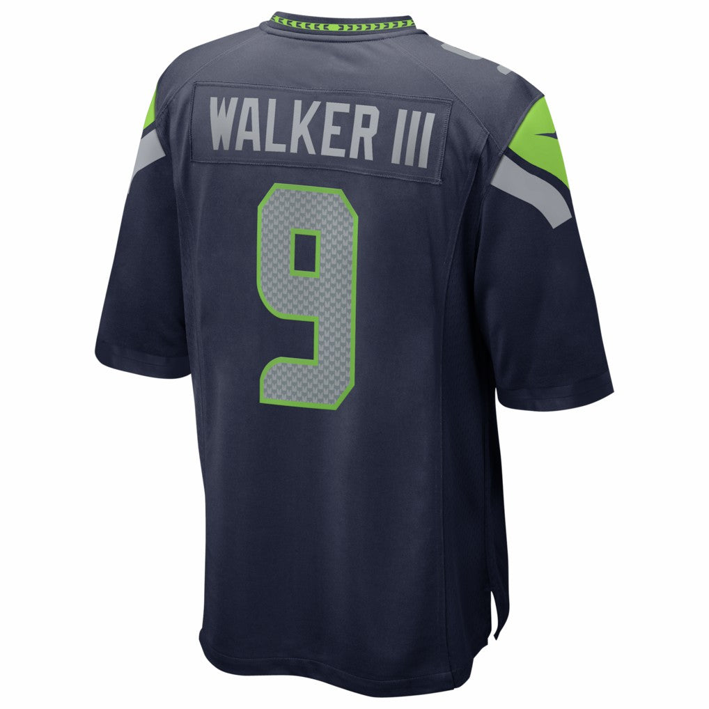 Nike Kenneth Walker III Seattle Seahawks Super Bowl LX Patch Game Jersey College Navy