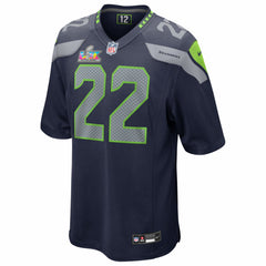 Nike Rashid Shaheed Seattle Seahawks Super Bowl LX Patch Game Jersey College Navy
