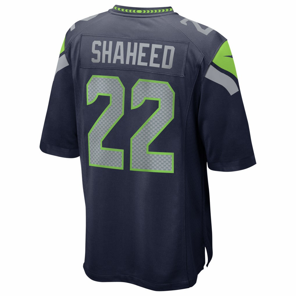 Nike Rashid Shaheed Seattle Seahawks Super Bowl LX Patch Game Jersey College Navy