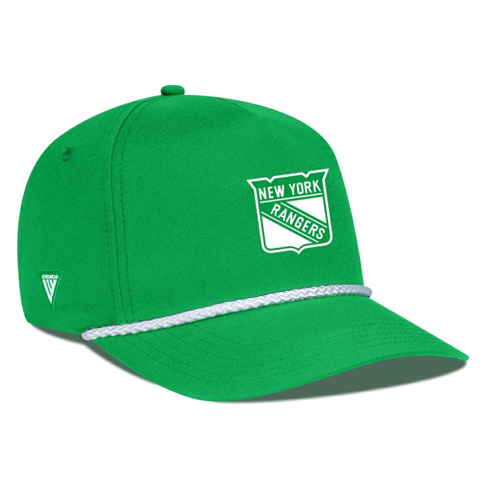 New York Rangers Levelwear St. Patrick's Day Gambit Rope Adjustable Hat - Kelly Green - NHL 203846237