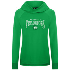 Nashville Predators Levelwear Women's St. Patrick's Day Slender Raglan Hoodie - Kelly Green - NHL 203846470