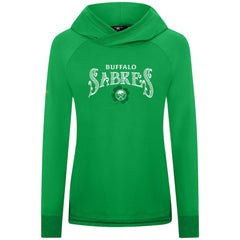 Buffalo Sabres Levelwear Women's St. Patrick's Day Slender Raglan Hoodie - Kelly Green - NHL 203846488