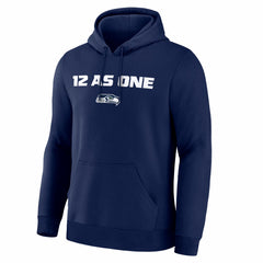 Seattle Seahawks Super Bowl LX 12 as One Hoodie College Navy