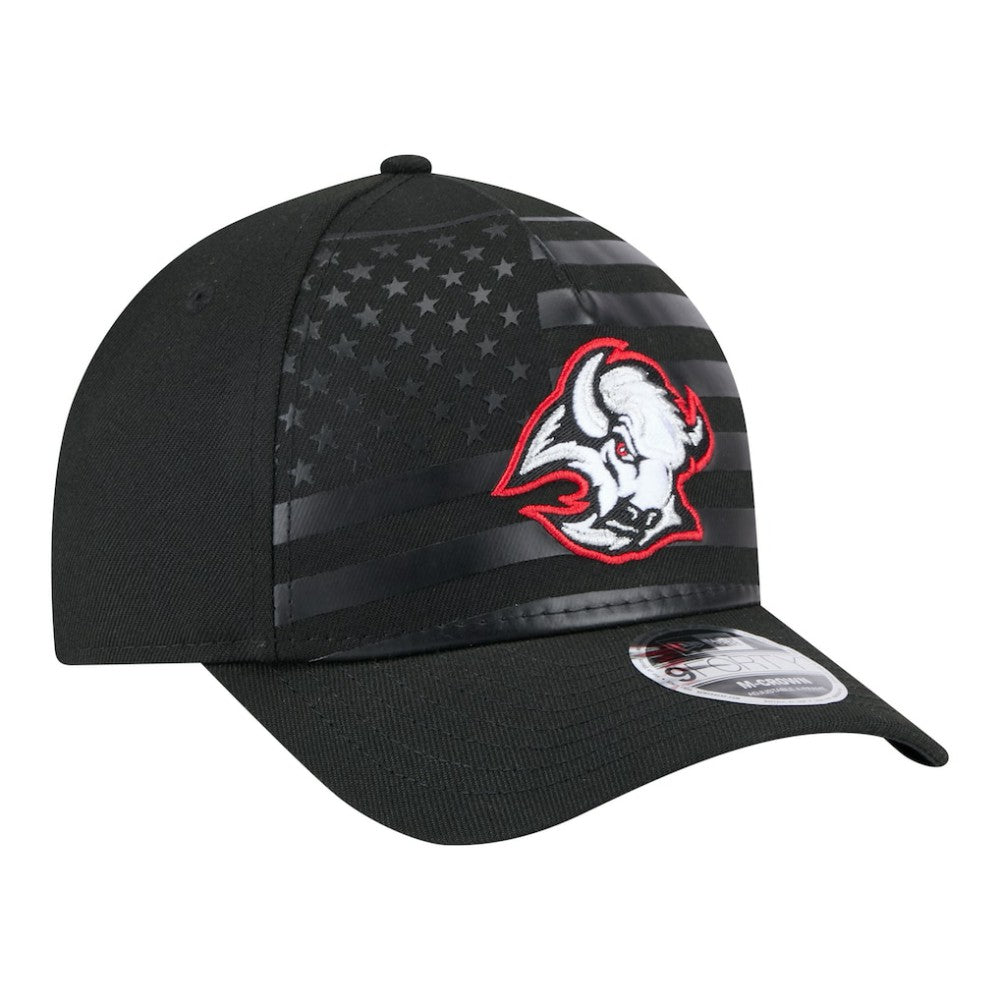 Buffalo Sabres New Era Game Day Stealth Flag 9FORTY A-Frame Adjustable Hat - Black - NHL 203847663