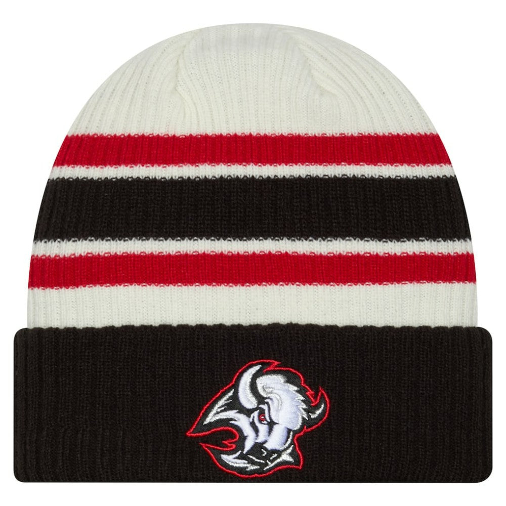 Buffalo Sabres New Era Vintage Cuffed Knit Hat - Cream/Black - NHL 203847664