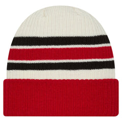 Detroit Red Wings New Era Vintage Cuffed Knit Hat - Cream/Red - NHL 203847666