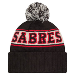 Buffalo Sabres New Era Retro Cuffed Knit Hat with Pom - Black - NHL 203847678
