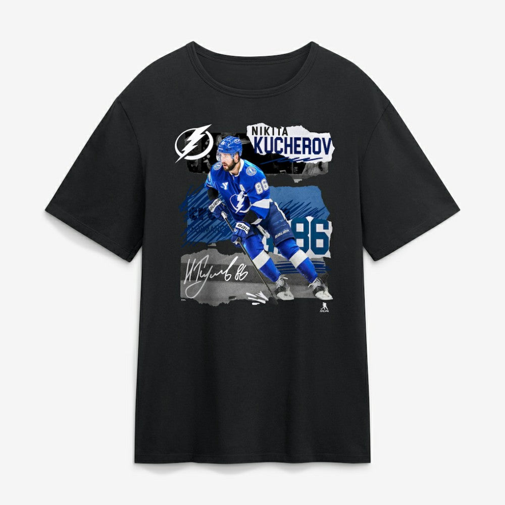 Nikita Kucherov Tampa Bay Lightning Fresh Ice T-Shirt - Black - NHL 203847707