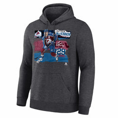 Nathan MacKinnon Colorado Avalanche Fresh Ice Hoodie - Charcoal - NHL 203847711