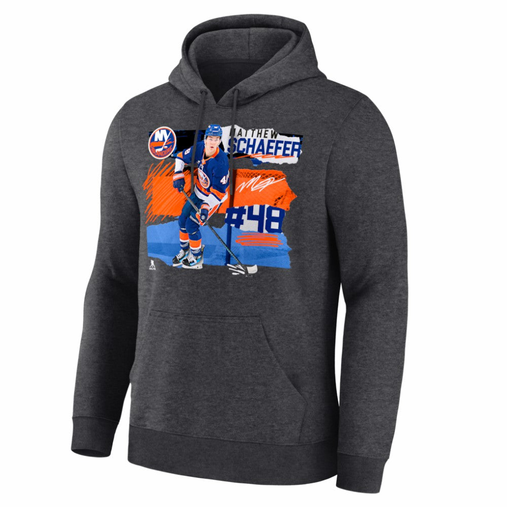 Matthew Schaefer New York Islanders Fresh Ice Hoodie - Charcoal - NHL 203847715