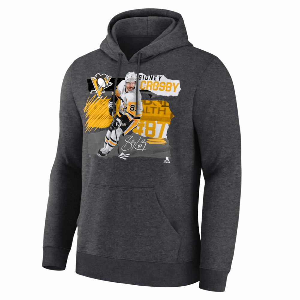 Sidney Crosby Pittsburgh Penguins Fresh Ice Hoodie - Charcoal - NHL 203847717