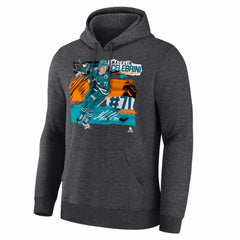 Macklin Celebrini San Jose Sharks Fresh Ice Hoodie - Charcoal - NHL 203847718