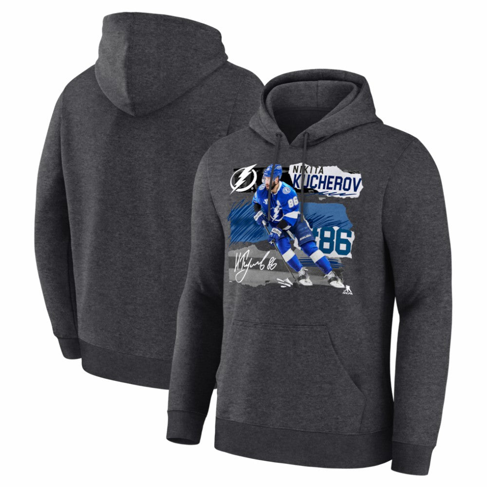 Nikita Kucherov Tampa Bay Lightning Fresh Ice Hoodie - Charcoal - NHL 203847719