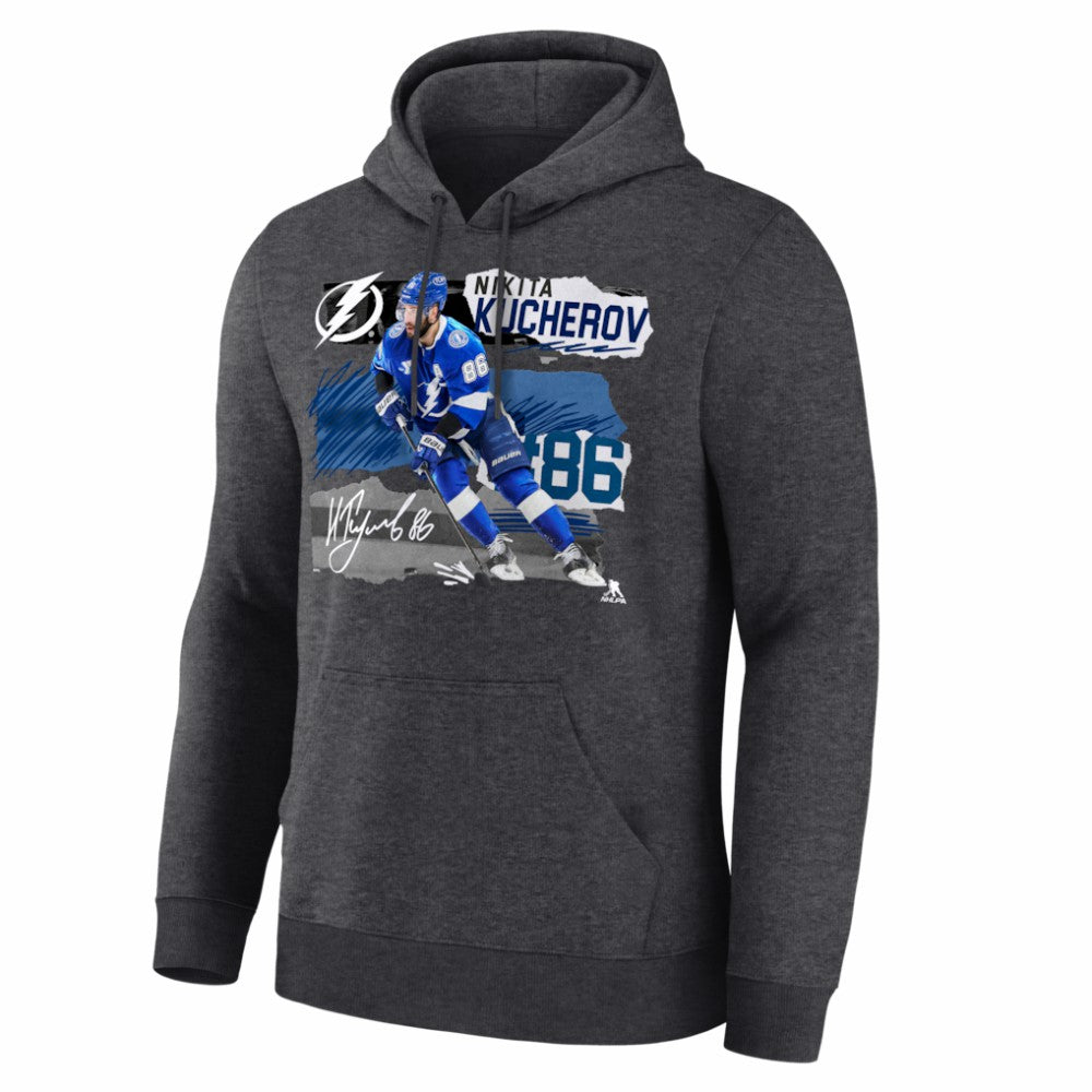 Nikita Kucherov Tampa Bay Lightning Fresh Ice Hoodie - Charcoal - NHL 203847719