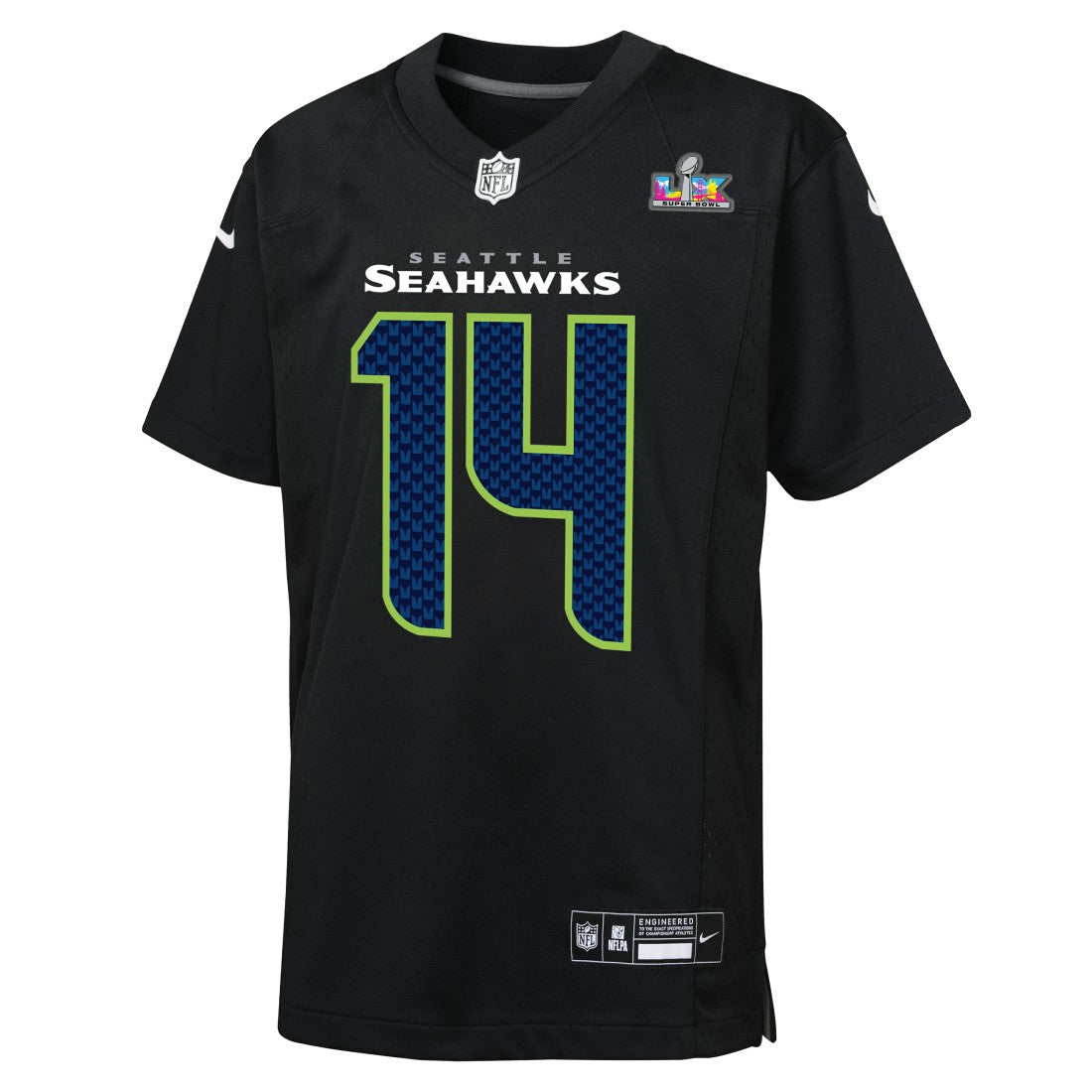 Nike Sam Darnold Seattle Seahawks Youth Super Bowl LX Carbon Fashion Game Jersey Black