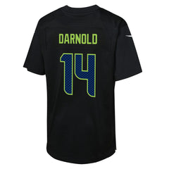 Nike Sam Darnold Seattle Seahawks Youth Super Bowl LX Carbon Fashion Game Jersey Black