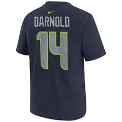 Nike Sam Darnold Seattle Seahawks Youth Super Bowl LX Name & Number T-Shirt College Navy