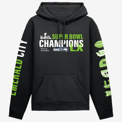 Fanatics Seattle Seahawks Super Bowl LX Champions Four Piece Hoodie Black