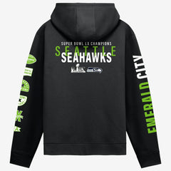 Fanatics Seattle Seahawks Super Bowl LX Champions Four Piece Hoodie Black