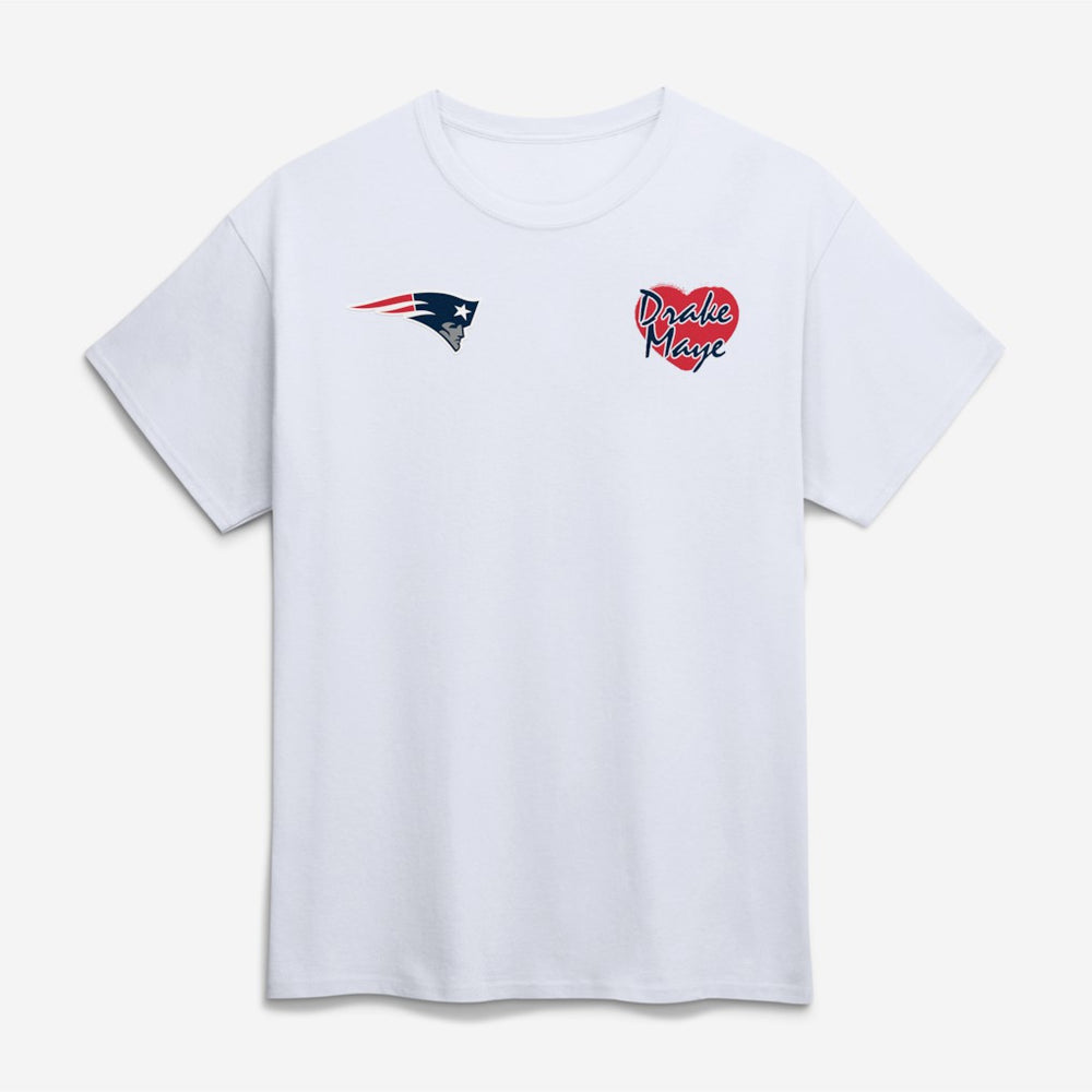 New England Patriots I Love Drake Maye T-Shirt White