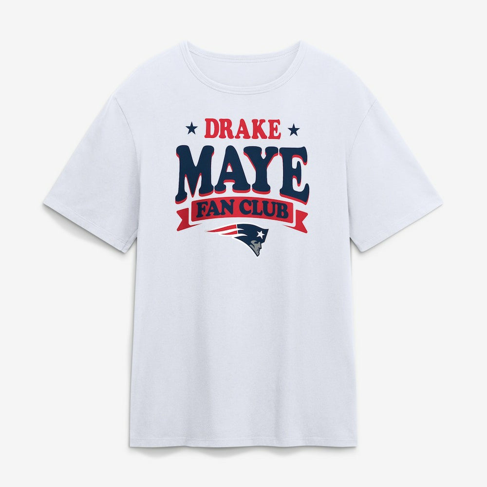 New England Patriots Drake Maye Fan Club T-Shirt White