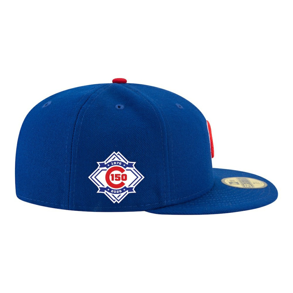 Chicago Cubs New Era 150th Anniversary 59FIFTY Fitted Hat - Royal - New Era Online