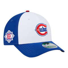 Chicago Cubs New Era 150th Anniversary 9FORTY M-Crown Adjustable Hat - White/Royal - New Era Online
