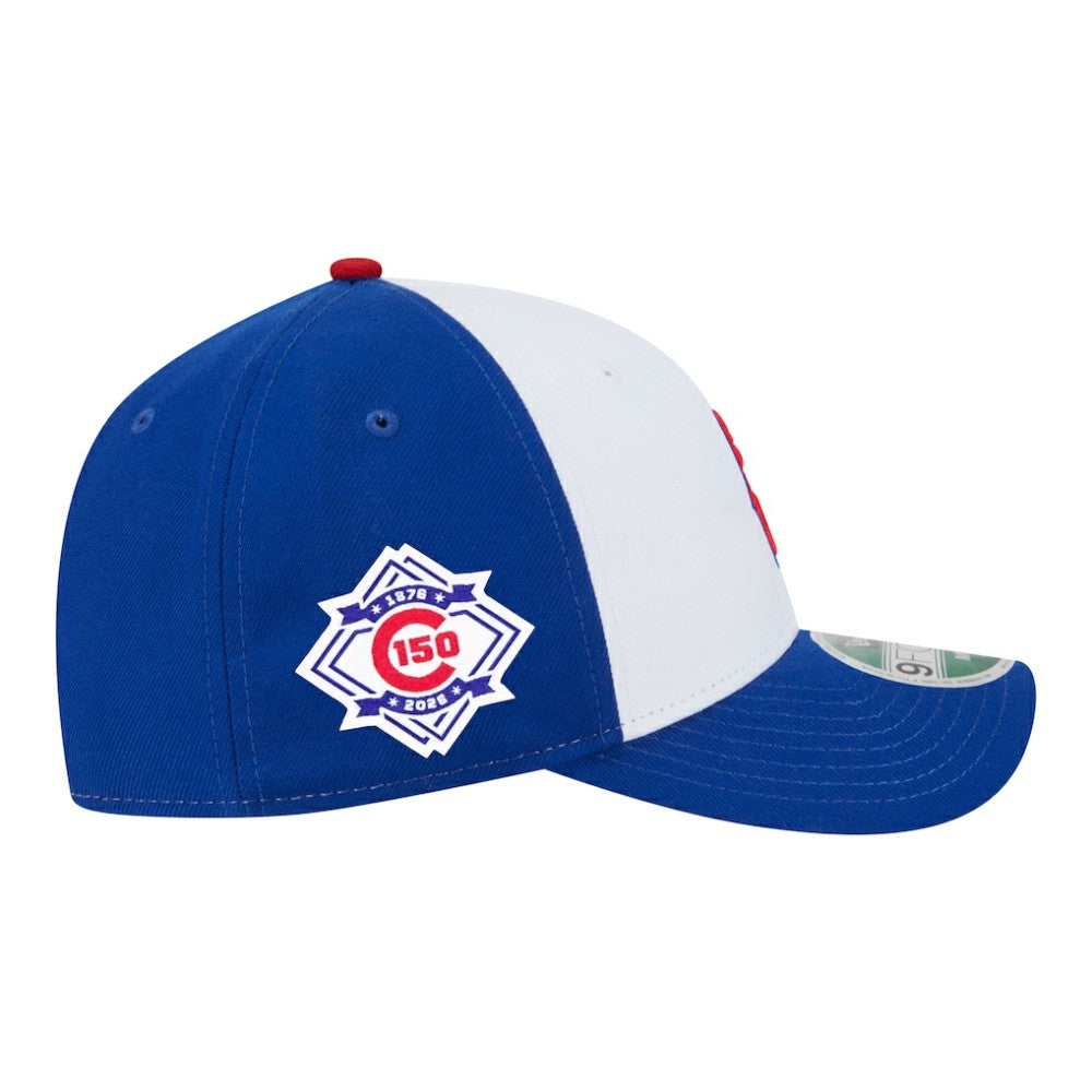Chicago Cubs New Era 150th Anniversary 9FORTY M-Crown Adjustable Hat - White/Royal - New Era Online