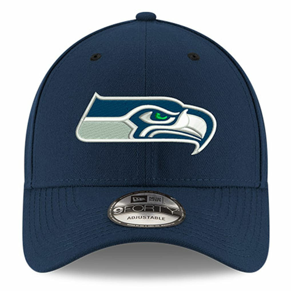 Seattle Seahawks New Era Youth 9FORTY Adjustable Hat College Navy
