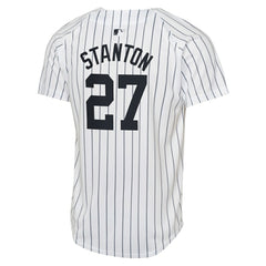 Giancarlo Stanton New York Yankees Nike Youth Home Limited Player Jersey - White - Nike Lifestyle