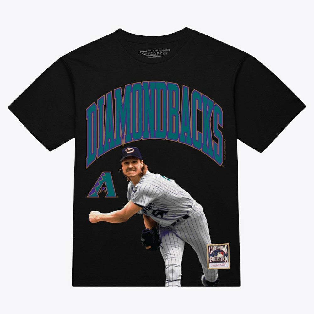 Randy Johnson Arizona Diamondbacks Mitchell & Ness Photo Arch Player Graphic T-Shirt - Black - Mitchell & Ness Online