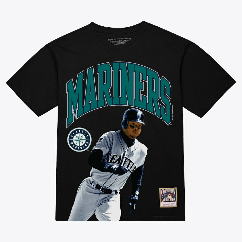 Ken Griffey Jr. Seattle Mariners Mitchell & Ness Photo Arch Player Graphic T-Shirt - Black - Mitchell & Ness Sale
