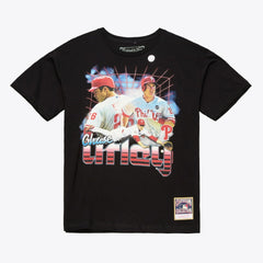 Chase Utley Philadelphia Phillies Mitchell & Ness Legendary Collage Player T-Shirt - Black - Mitchell & Ness on Sale