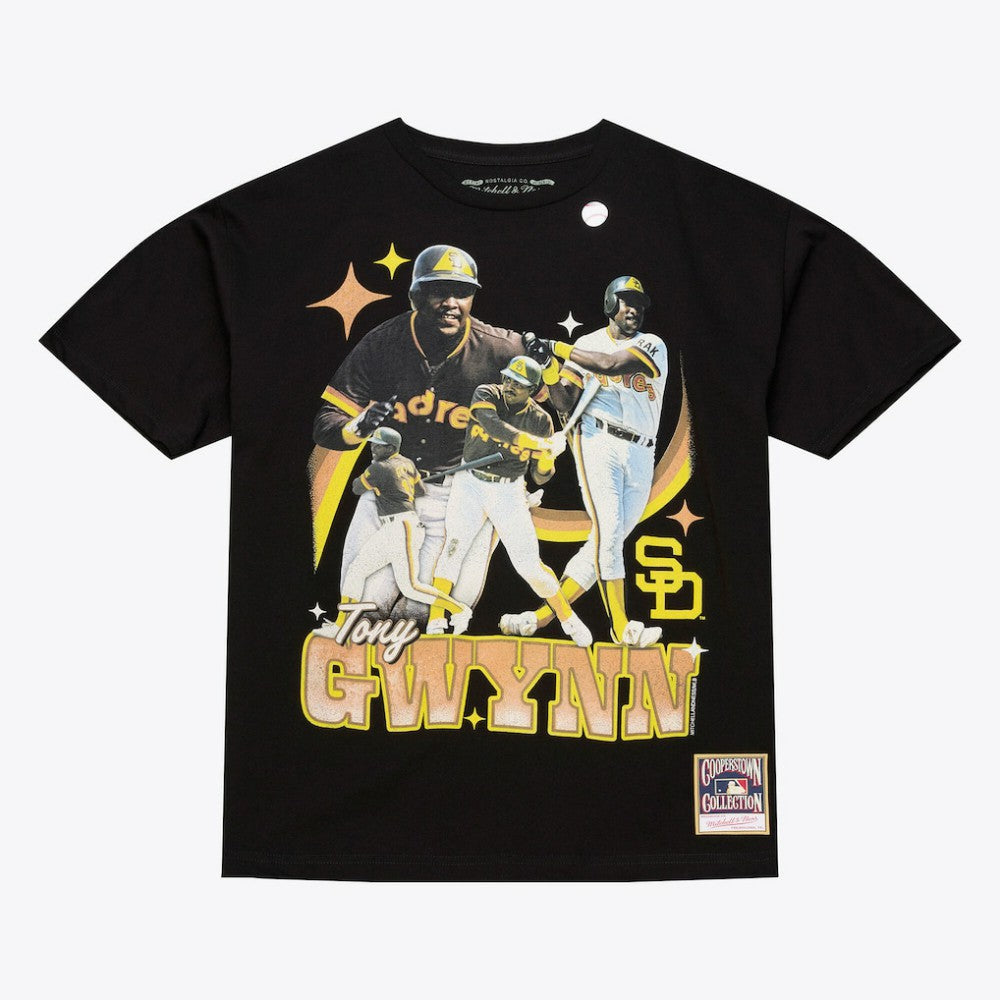 Tony Gwynn San Diego Padres Mitchell & Ness Legendary Collage Player T-Shirt - Black - Mitchell & Ness Discount