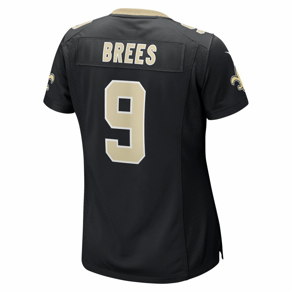 Nike Drew Brees New Orleans Saints Women's Team Game Jersey Black