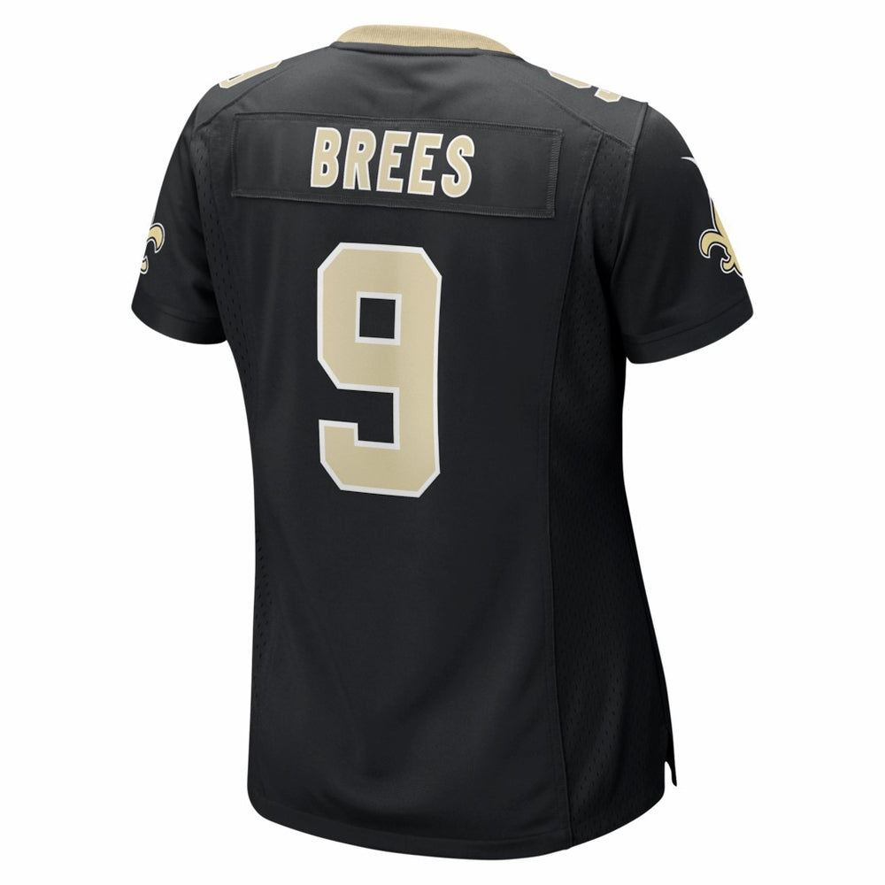 Nike Drew Brees New Orleans Saints Women's Team Game Jersey Black