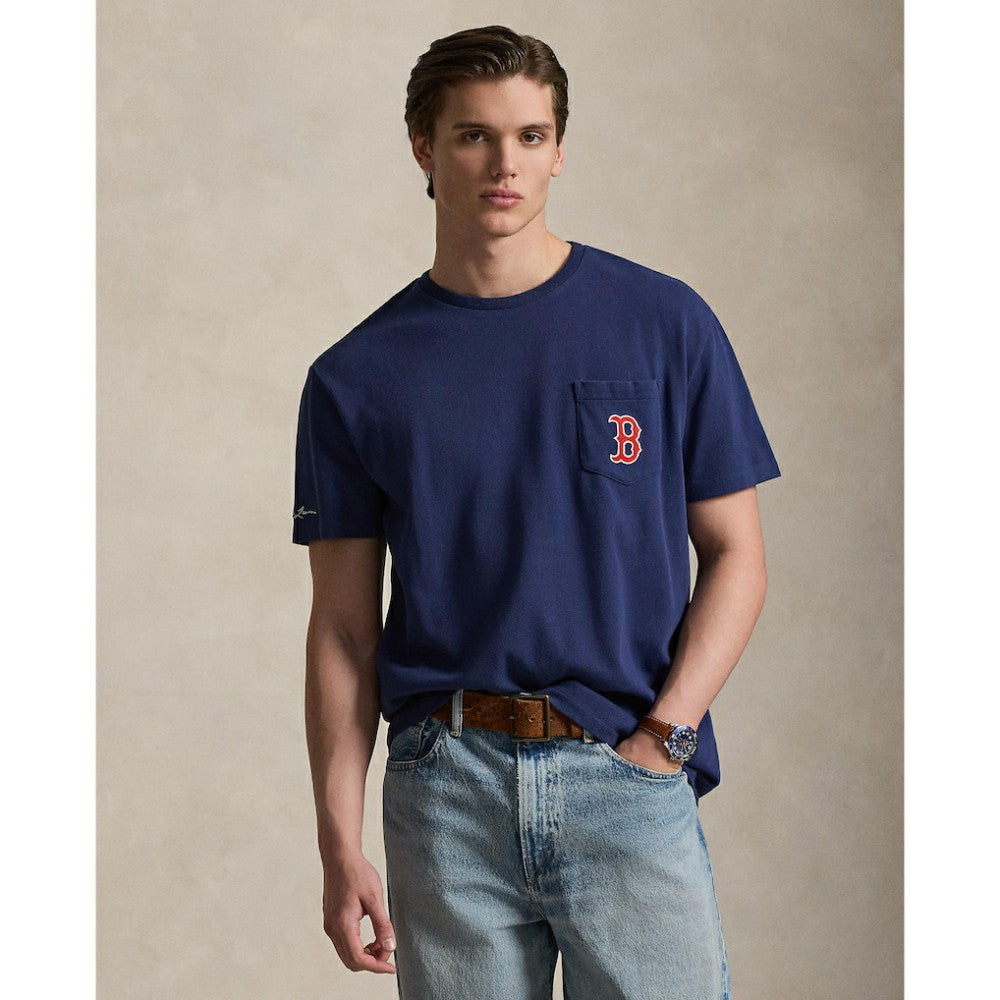 Red Sox Polo Ralph Lauren T-Shirt - Navy - MLB on Sale