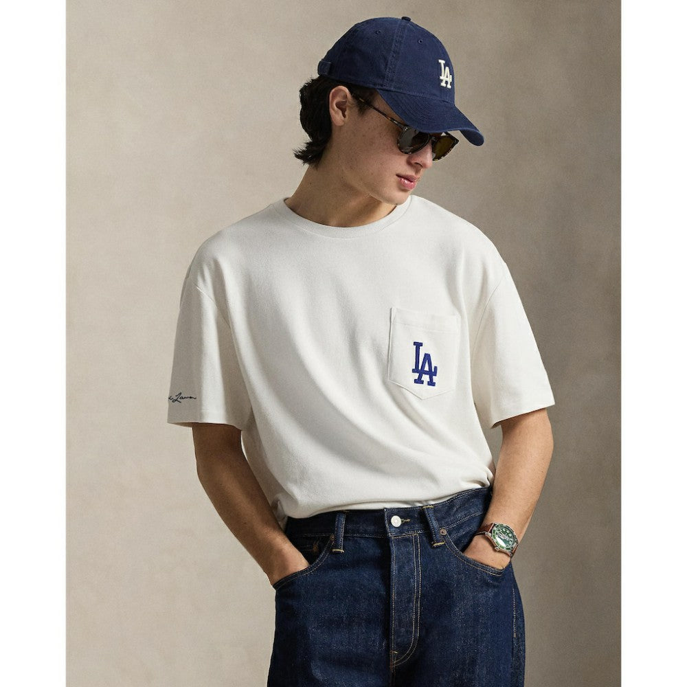Dodgers Polo Ralph Lauren T-Shirt - White - MLB Sale