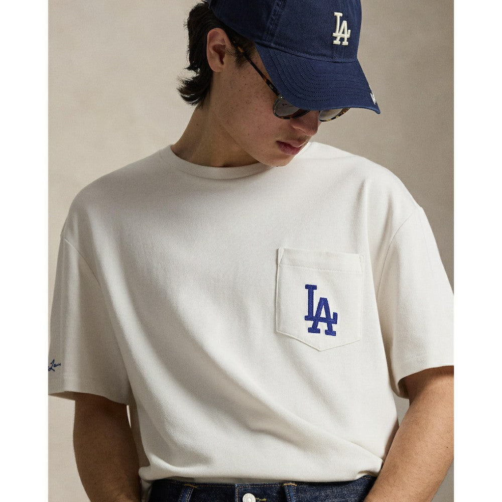 Dodgers Polo Ralph Lauren T-Shirt - White - MLB Sale