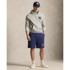 Yankees Polo Ralph Lauren Fleece Hoodie - Gray - MLB Discount