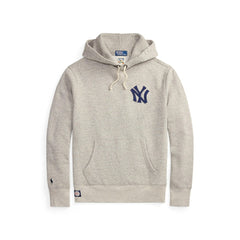 Yankees Polo Ralph Lauren Fleece Hoodie - Gray - MLB Discount