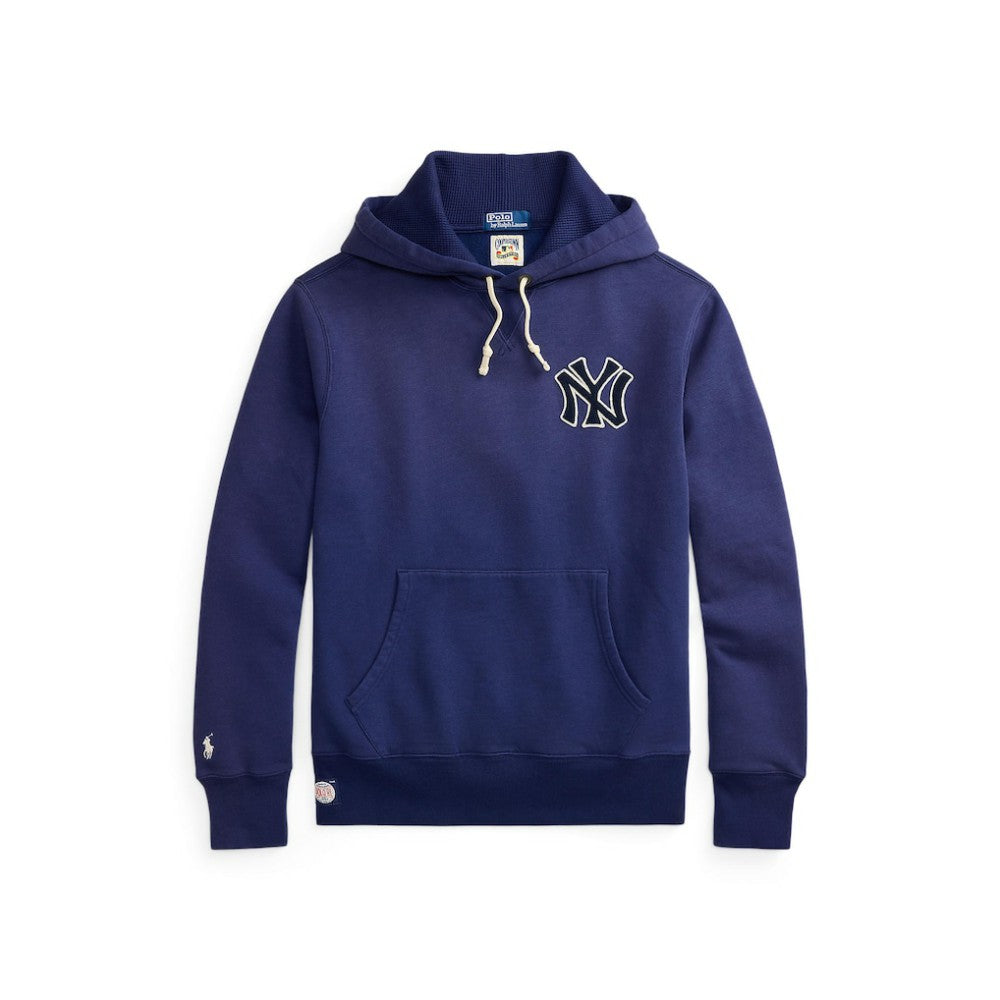 Yankees Polo Ralph Lauren Fleece Hoodie - Navy - MLB Online