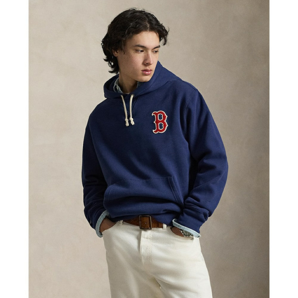 Red Sox Polo Ralph Lauren Fleece Hoodie - Navy - MLB Online