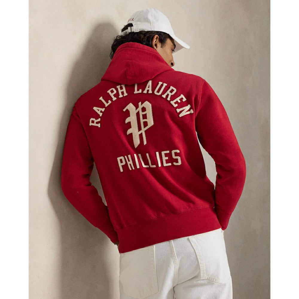 Phillies Polo Ralph Lauren Fleece Hoodie - Red - MLB Sale